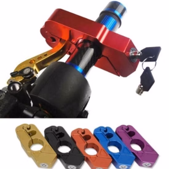 Factory Wholesale Motorcycle Accessories Motorbike Caps Safety Throttle Brake Neck Lock Handlebar Grip Lock